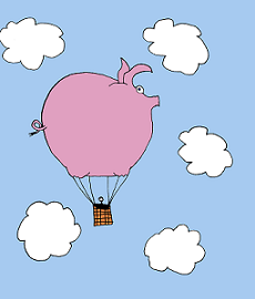  Ted's pig balloon